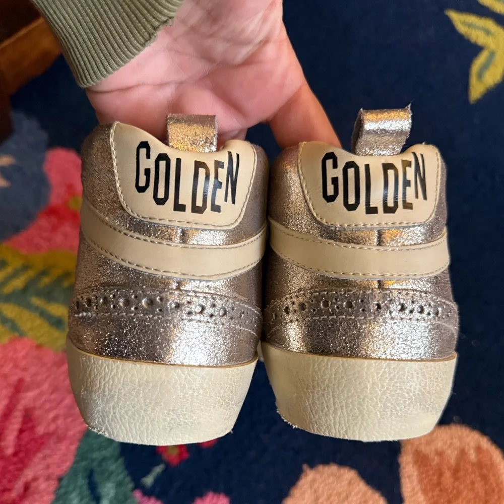 Golden Goose Midstar Private Grey Gold Creme Brule' Sneakers - Picture 10 of 15